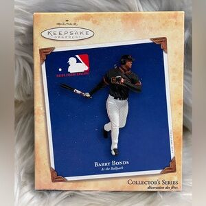2004 Hallmark Keepsake Barry Bonds At the Ballpark Giants Ornament MIB